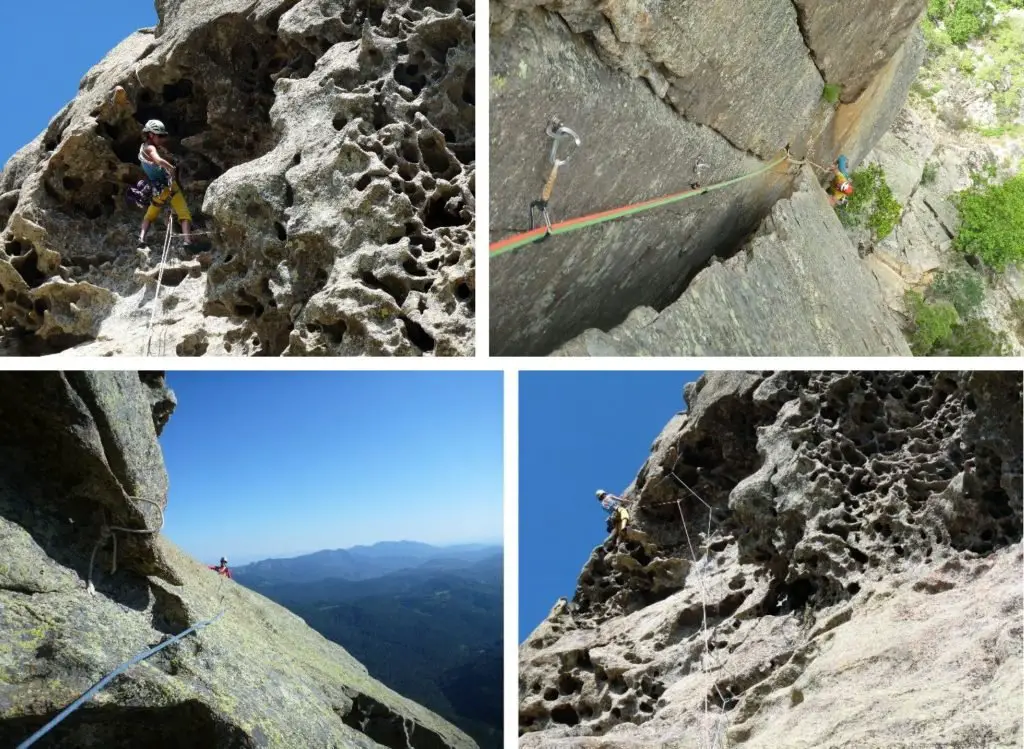 Escalade de dalles et tafonis en Corse