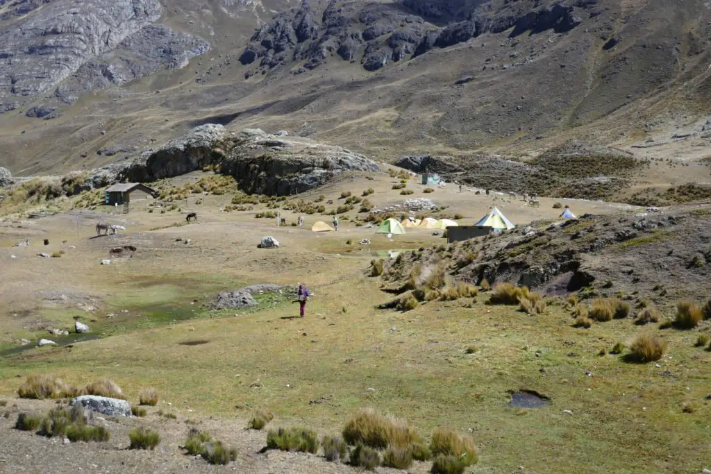 arrivée à Atuscancha, notre 6ème (et meilleur) campement