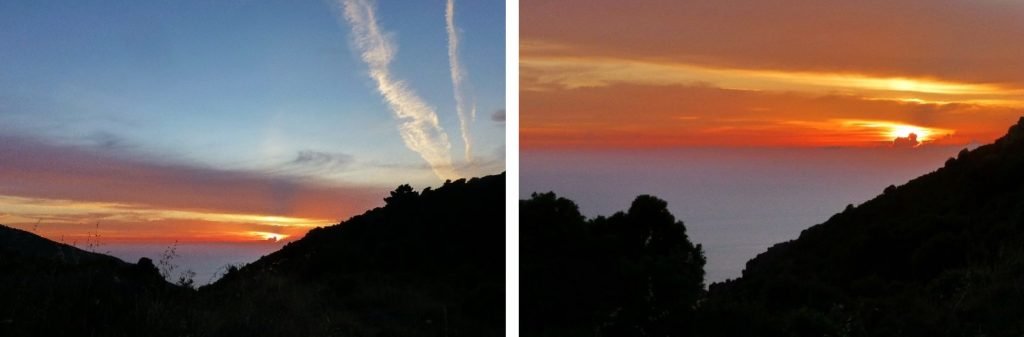 Coucher de soleil en Corse