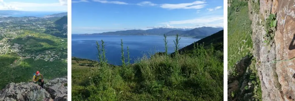 Escalade en Corse au rocher des Gozzi