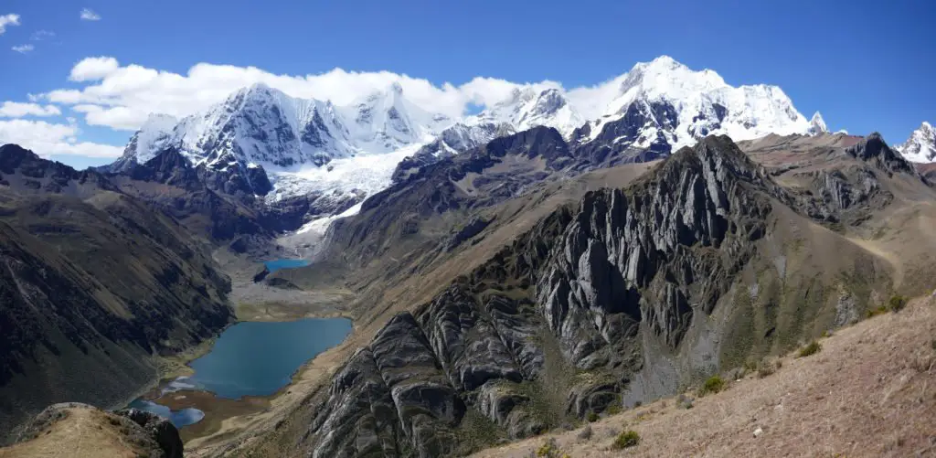 descente sur le lac Jahuacocha