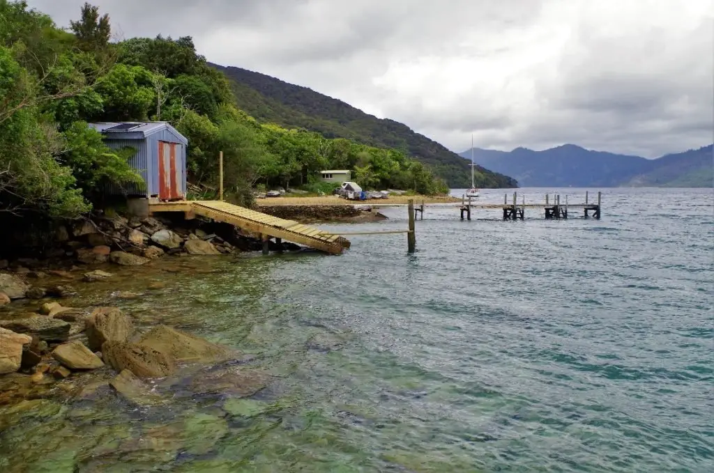 Au coeur de la baie lors de mes 3 jours de marche sur le Queen Charlotte Track en Nouvelle-Zélande