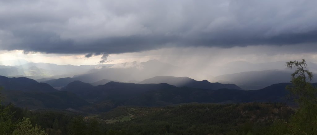 C’est la pluie dans les Alpes en haute-Provence