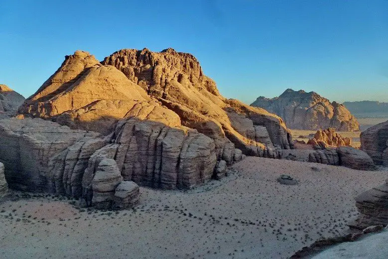 Chaine de montagne dans le désert Jordanien