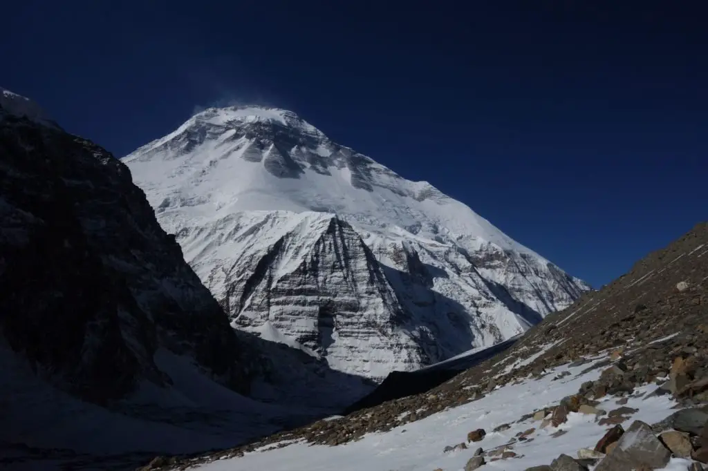 Le Dhaulagiri depuis la vallée menant au French pass