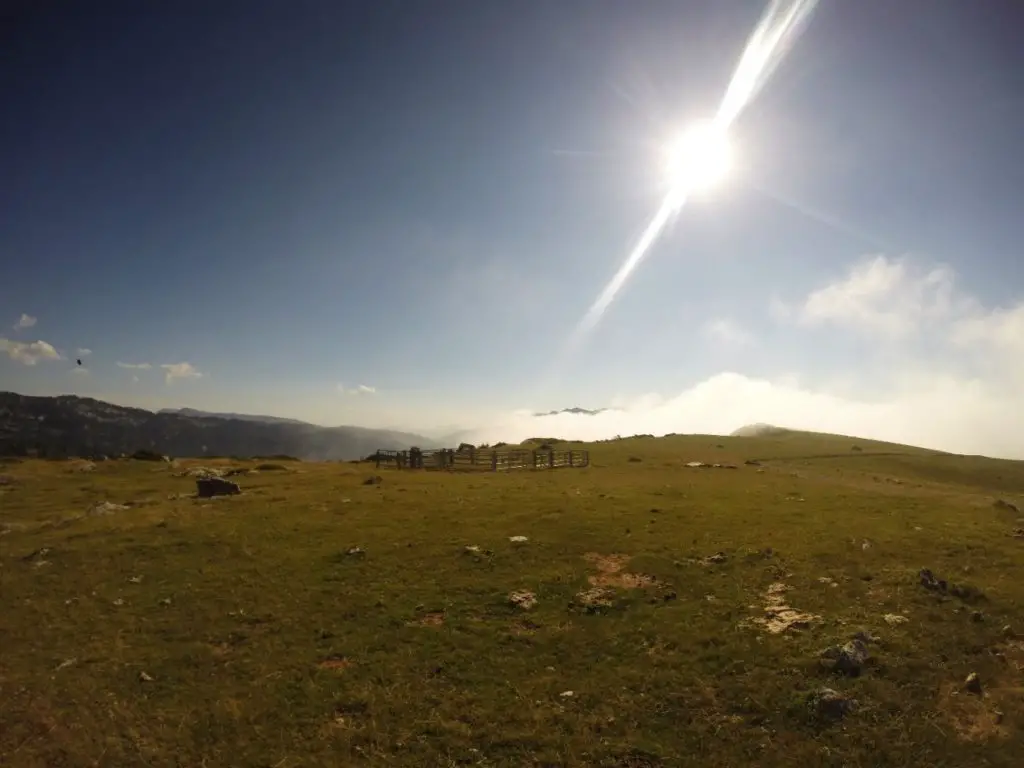 Dans les Pyrénées arrivée à la Pierre Saint Martin