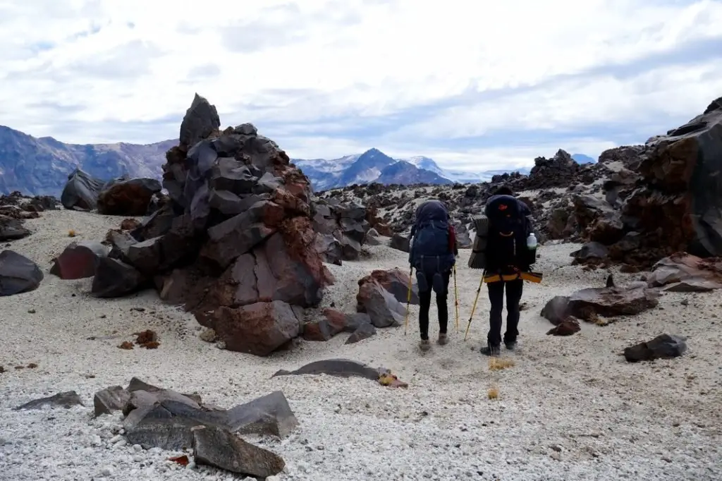 Dans les montagnes en amérique du sud