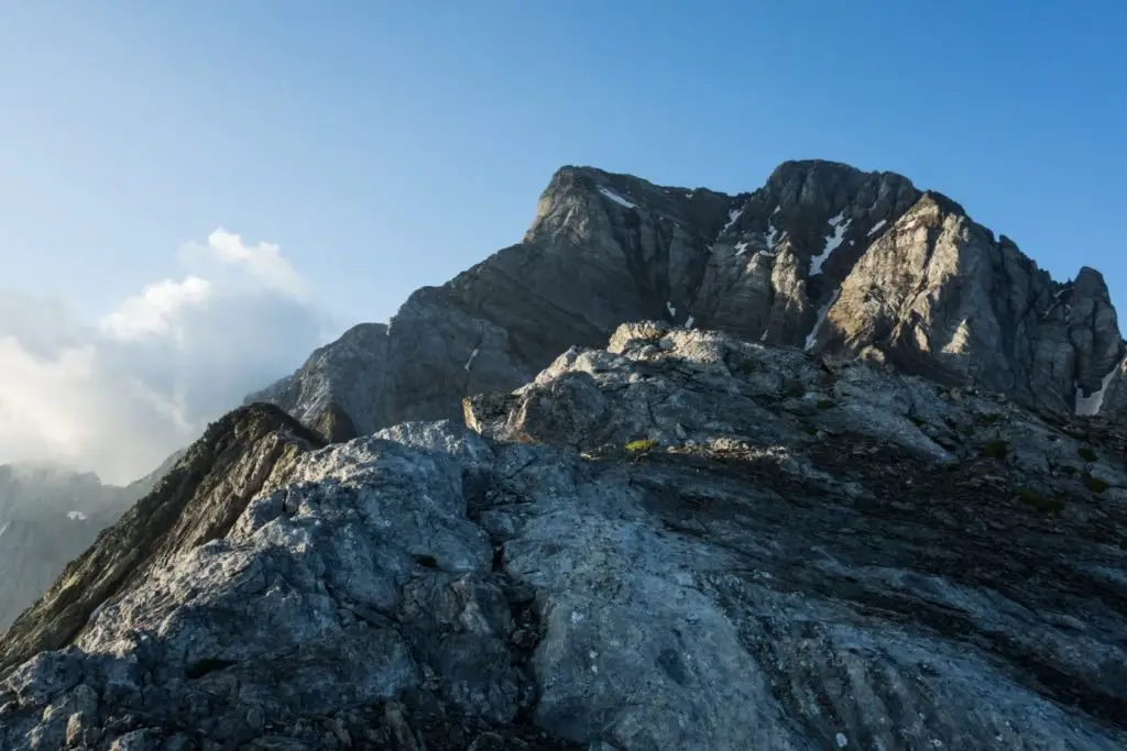 En vue de l’arête finale dans le vignemale