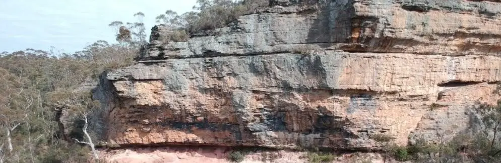 Vue sur Logan Brae lors de mon séjour d'escalade en Australie