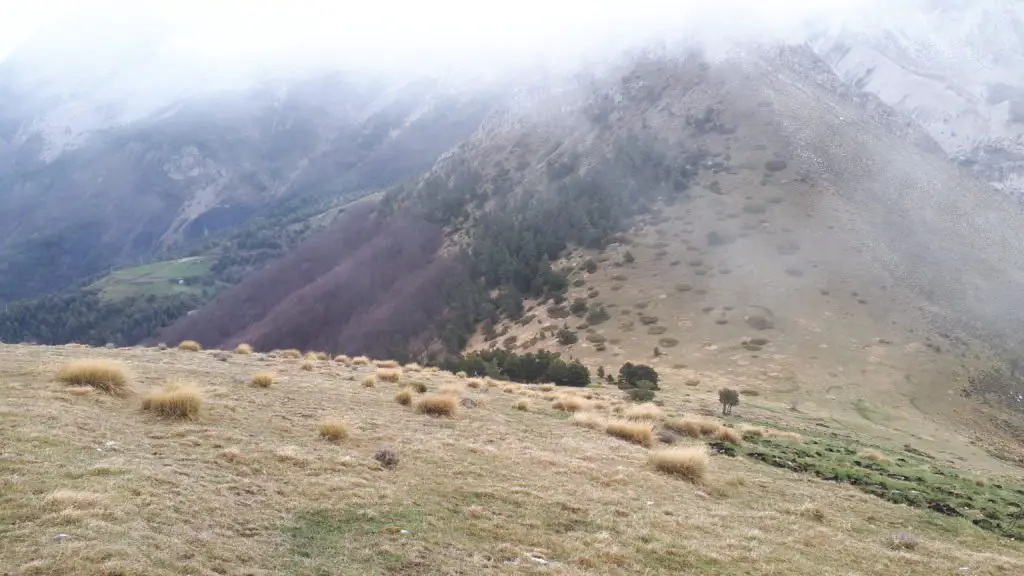 Hors sentier sur les crêtes du Pré de l’Evêque