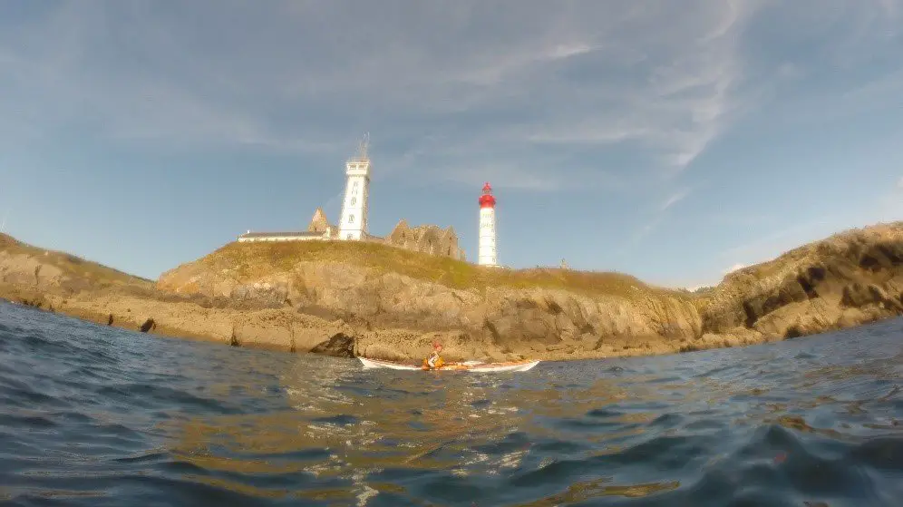 La pointe St Mathieu durant notre itinérance de 6 jours en Kayak de mer en Bretagne