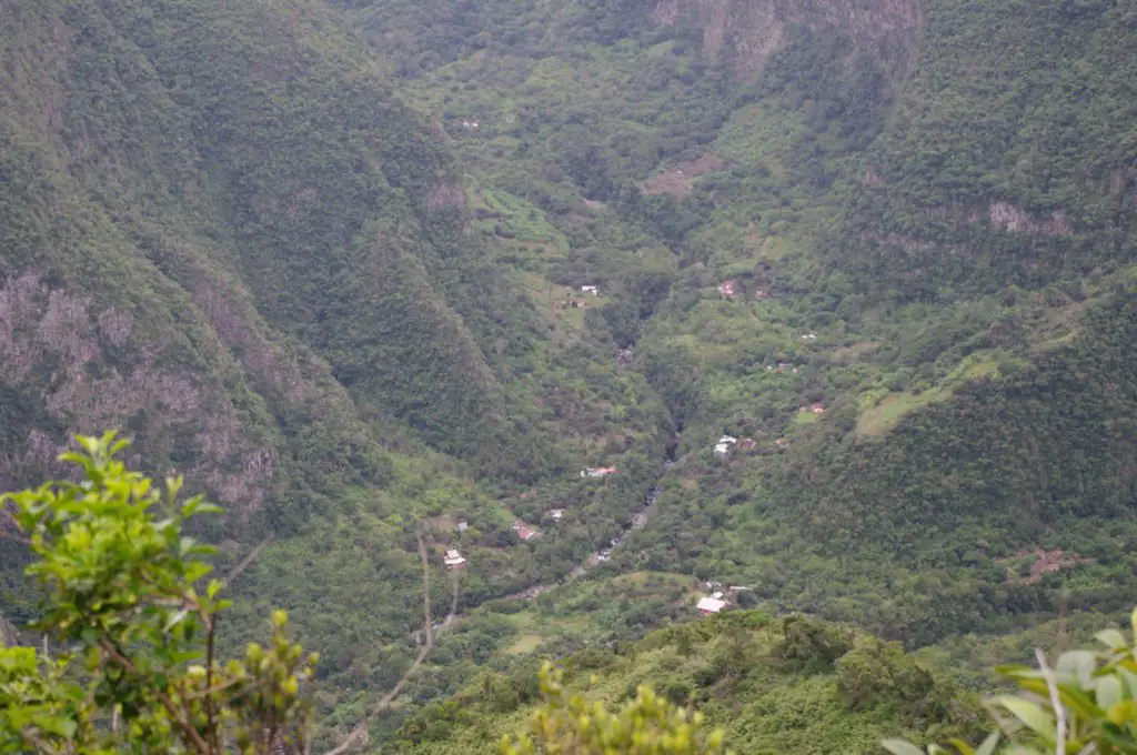 Le village de grand bassin vu d'en haut