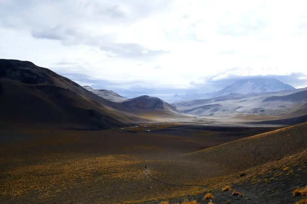 Paysage au col des hornitos en amérique du sud