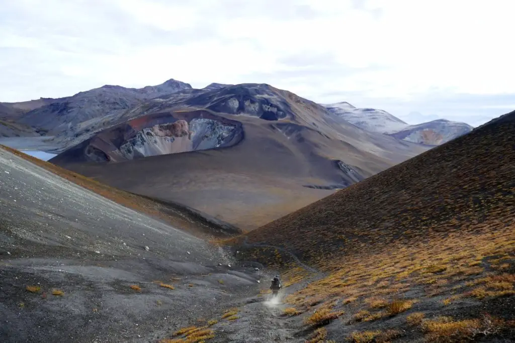 Paysages en amérique du sud pendant le trek au Chili