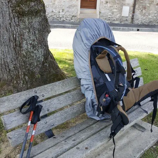 Petite pause avant de reprendre ma route pendant mon expérience de trek