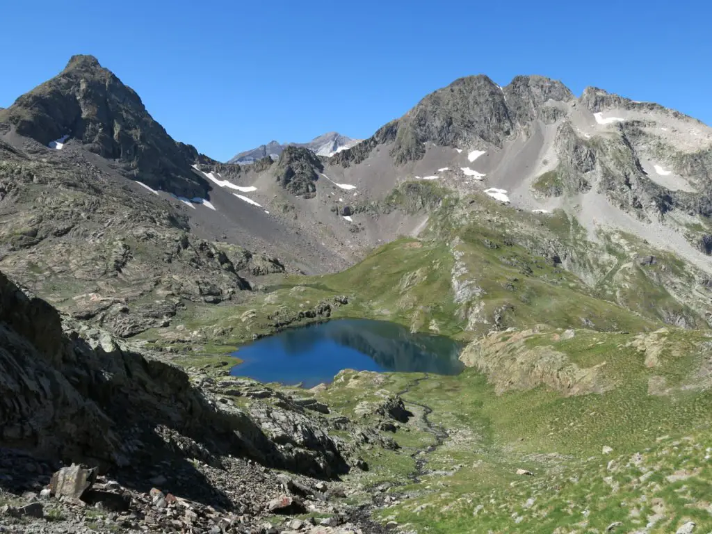 Vue sur le lac des Oulettes Pic de Labas