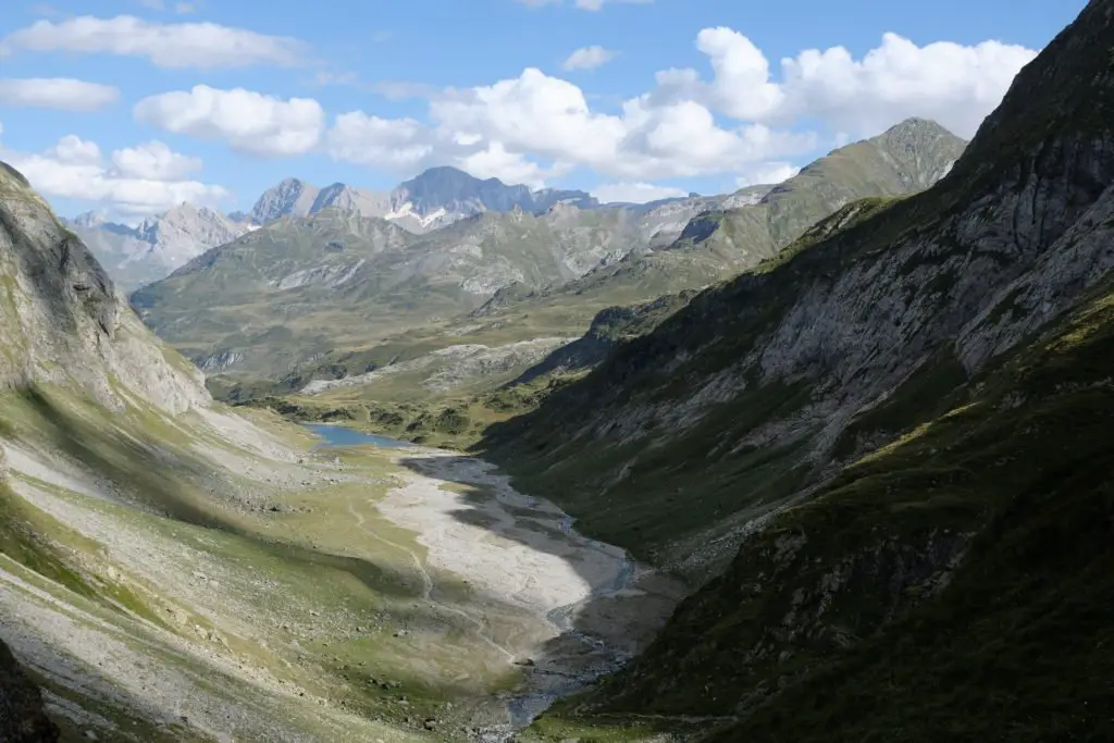 Vue du col de Malh Arrouy dans les pyrénées