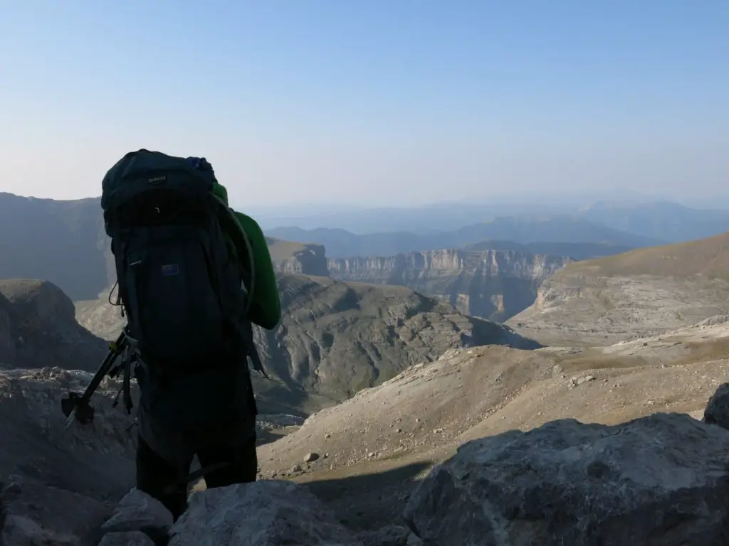 Vue sur le Canyon Ordessa depuis la brèche de roland