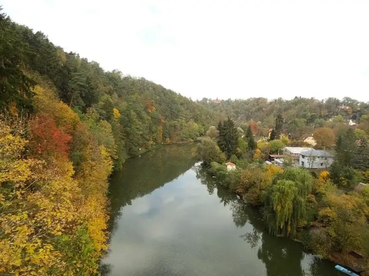 Rivière Vlatva en Bohème du sud en République Tchèque