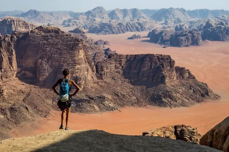 Sommet en Jordanie après notre sessin de grimpe