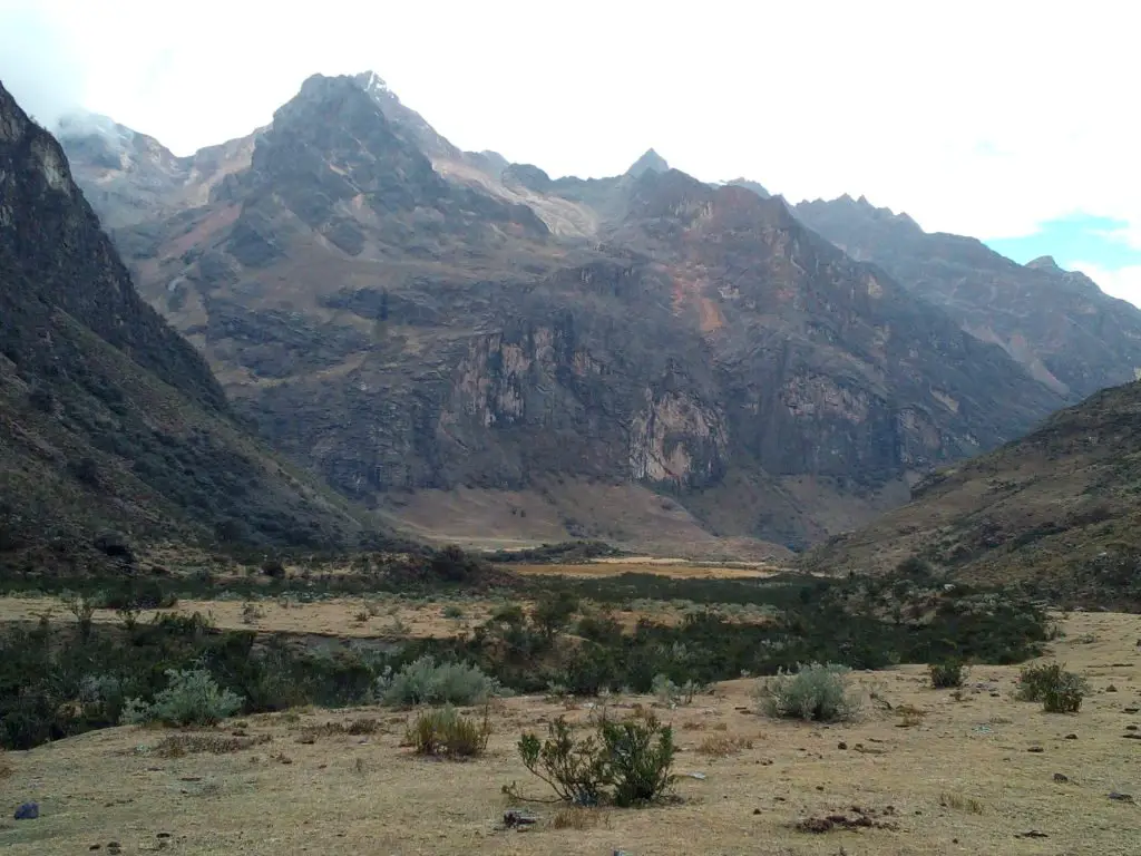Emplacement pour le bivouac lors de mon séjour au Pérou