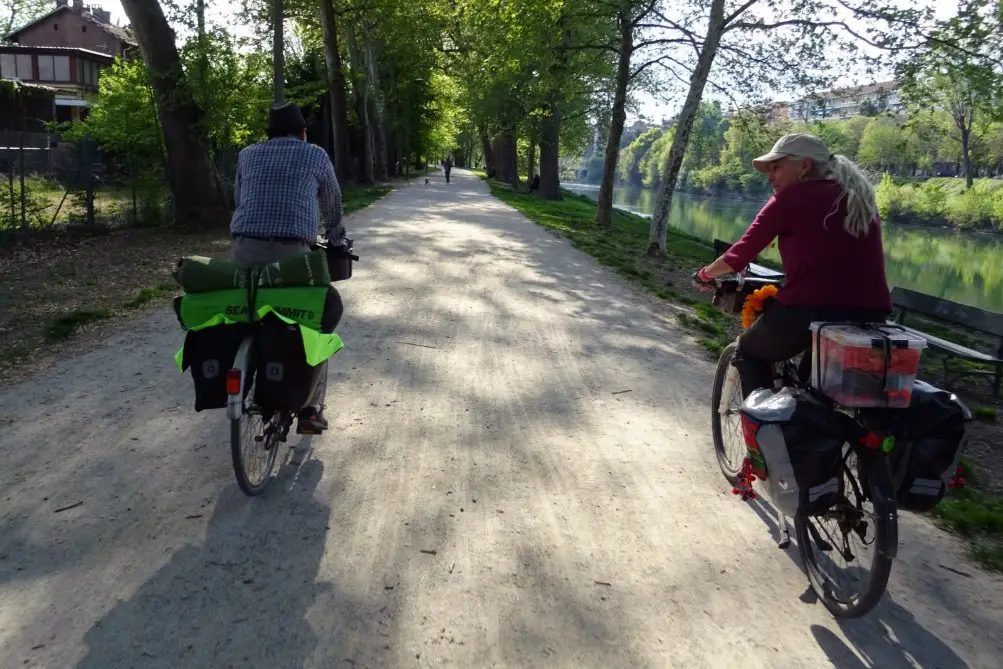 Vélo dans le Piémont à Turin en Italie