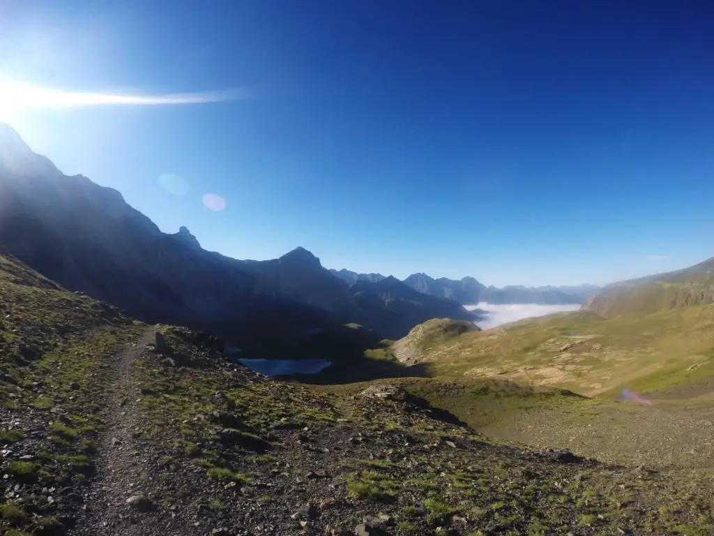 Vers le col de Barroude dans les Pyrénées