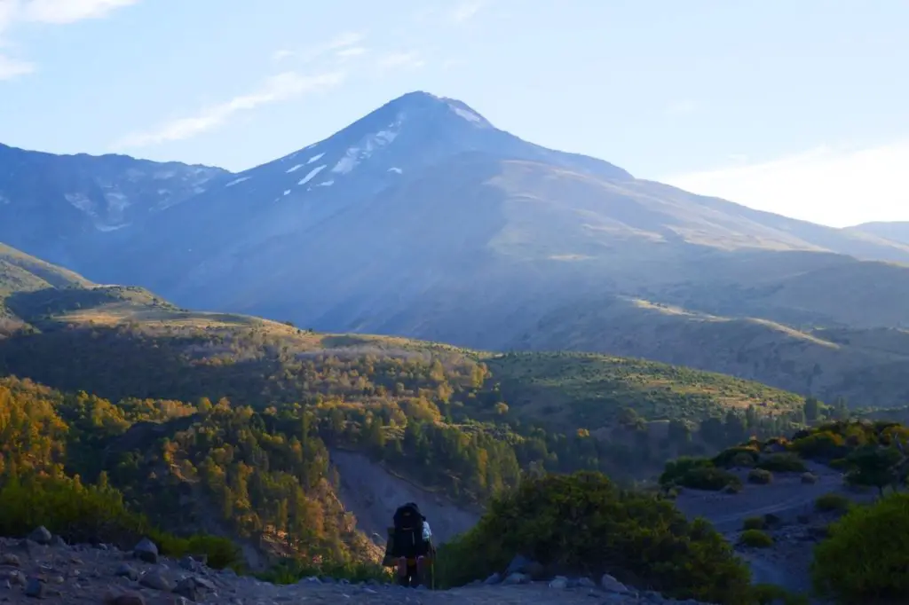 Aperçu du volcan San Pedro dans la Cordillère des Andes