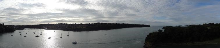 Vue panoramique sur l'Arguenon (Saint Yacht de la Mer, Côtes d'Armor, France)