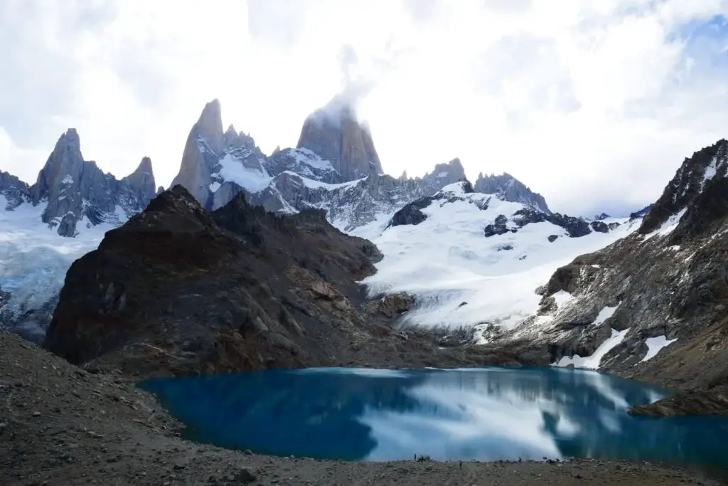 Vue sur le mont Fitzroy dans le parc los Glacieros, Argentine Patagonie