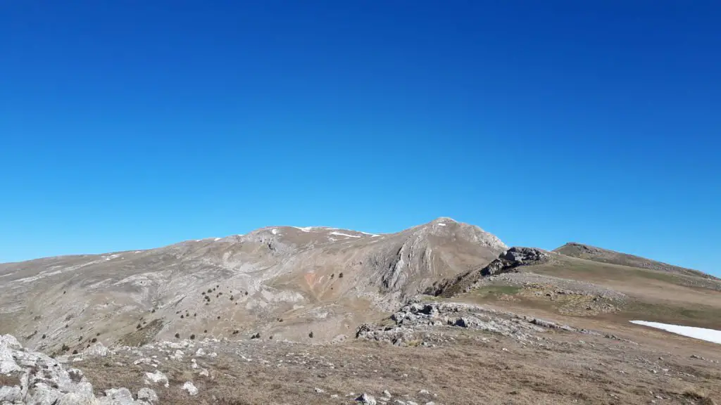 Vue sur les Monges versant sud