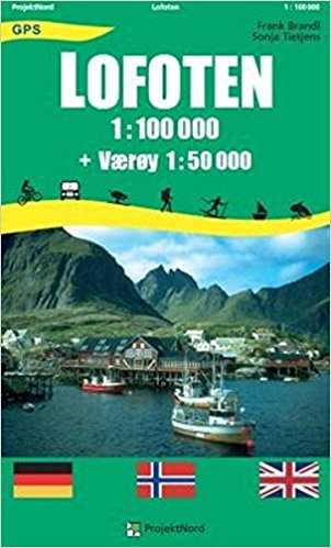 Carte sur les Lofoten 1:100 000