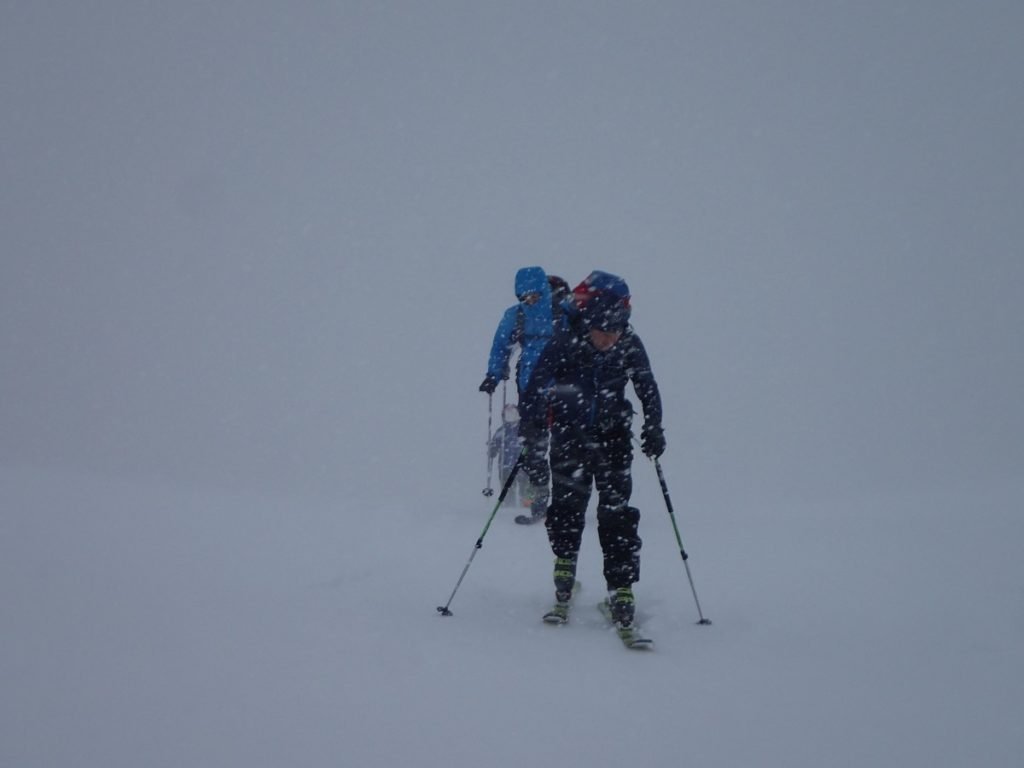 En plein tempête lors de notre séjour dans les lofoten