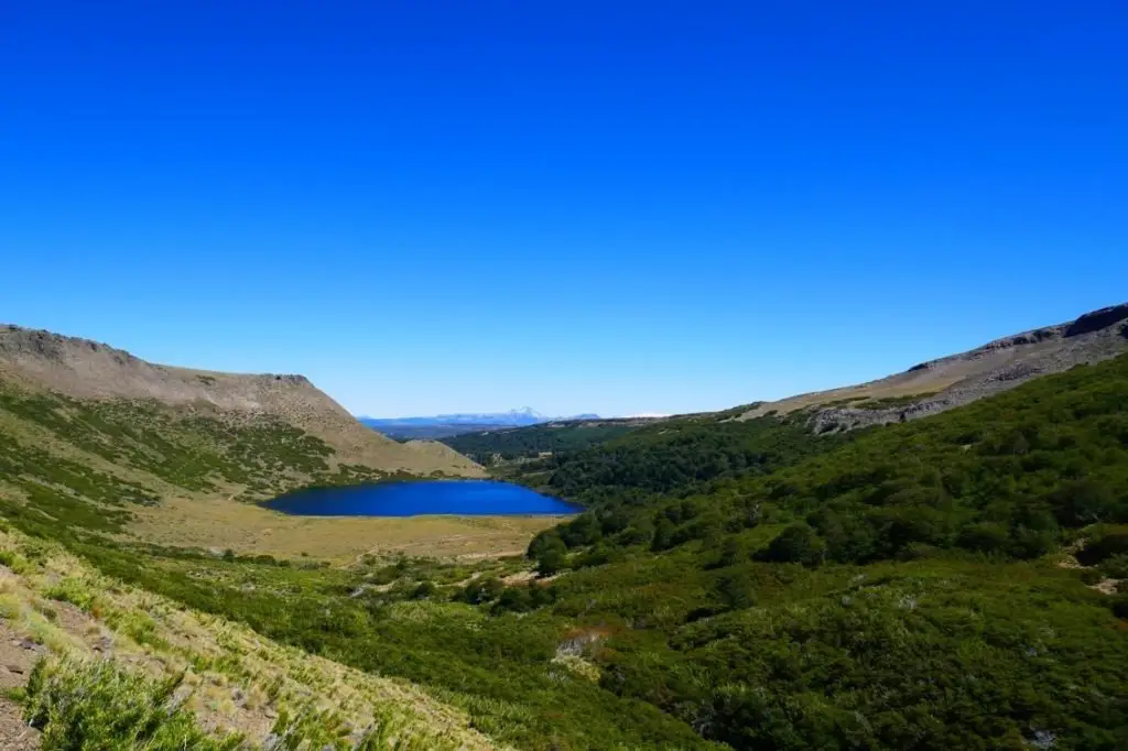 en direction du lac verde en amérique du Sud