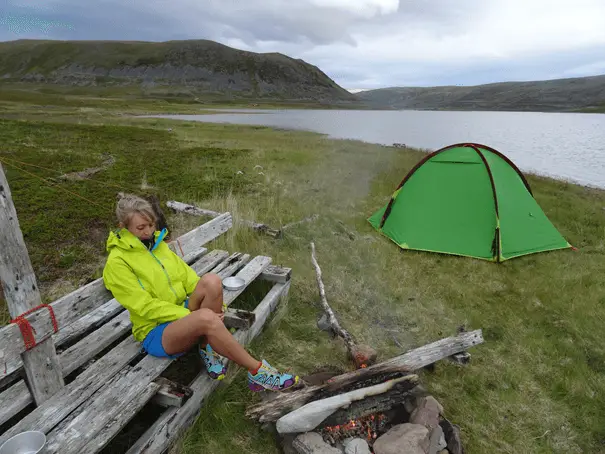 Camping sauvage en Norvège lors de notre séjour en Laponie