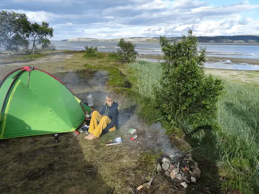  Premier bivouac Norvégien à Lakselv