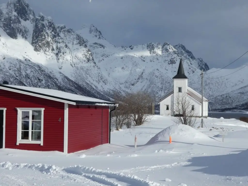 Gite au nord de svolvaer aux Lofoten en Norvège