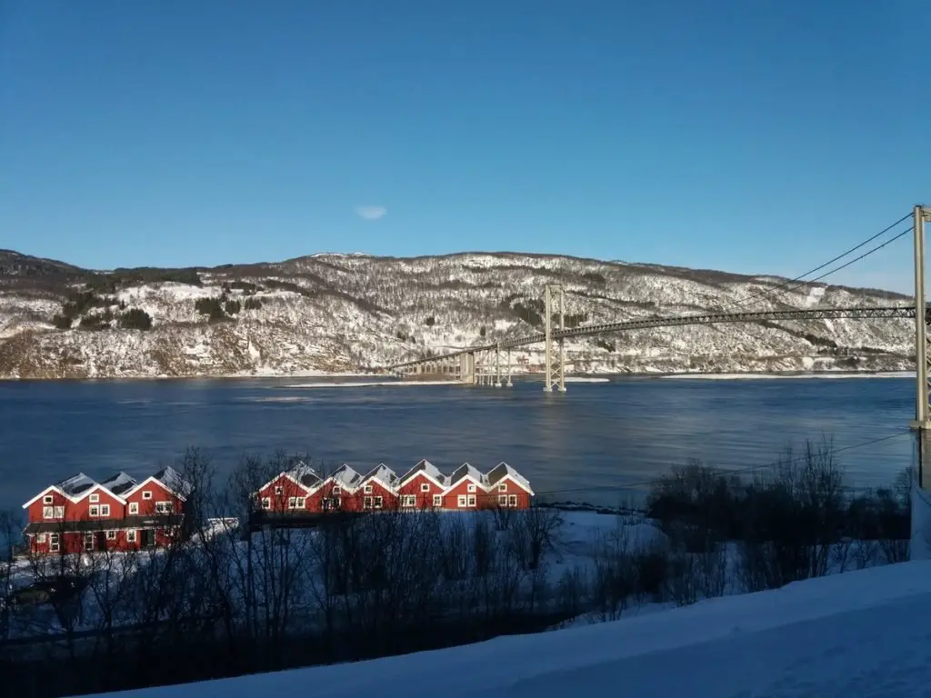 Le pont du dernier trail en Norvège