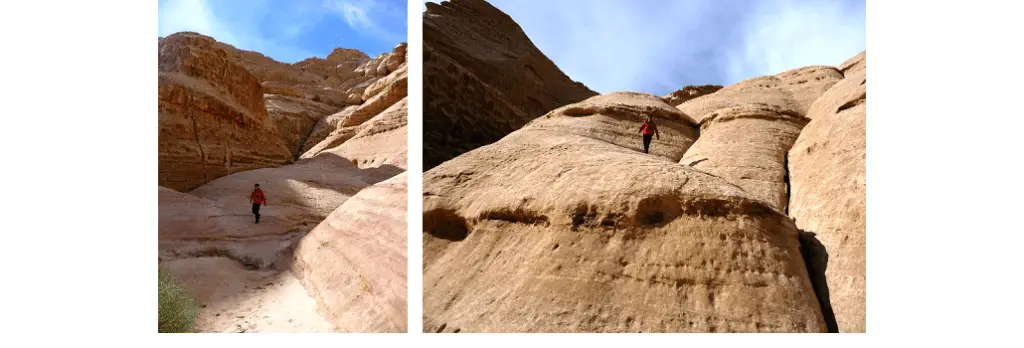 superbe grès à escalader en Jordanie dans le désert