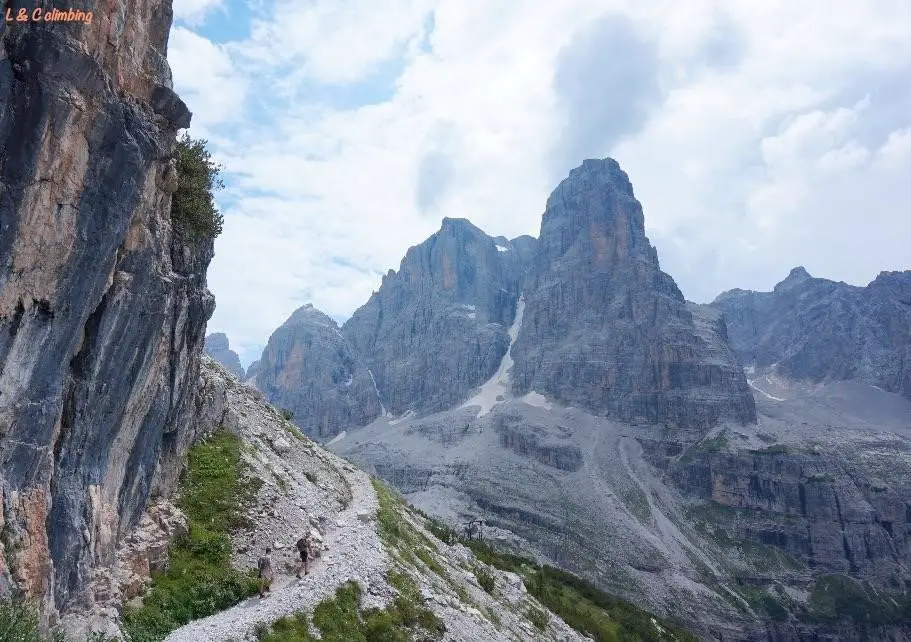 randonnée vers Madonna di Campiglio, dans les Dolomites de Brenta, lors de notre voyage escalade à Arco