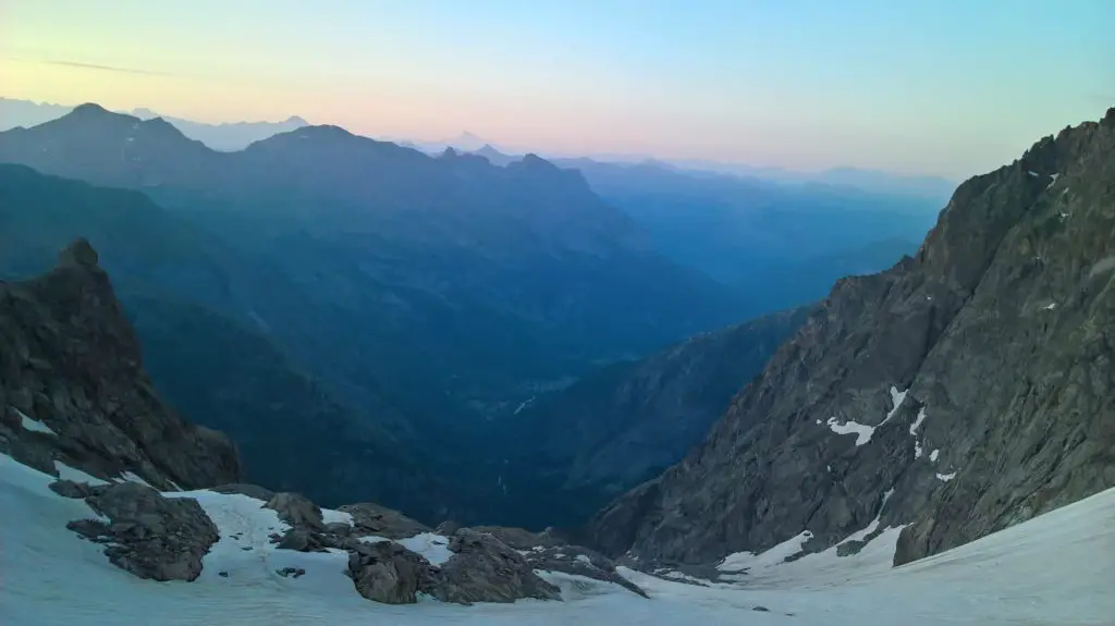 Le levé du jour dans les Ecrins