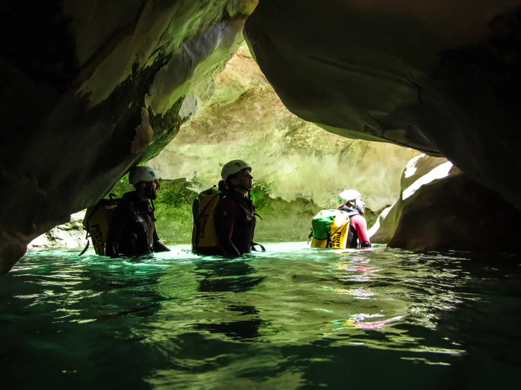 Le rio Vero magnifique canyon d'espagne