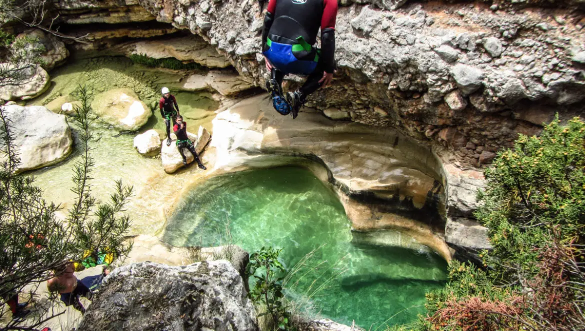 Oscuros de Balces parmis les plus beaux canyons de la Sierra de Guara