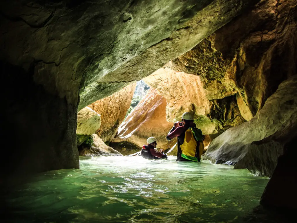 Sortie canyoning sur le Rio Vero inférieur en Espagne