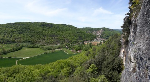 Vue depuis la falaise du Céou