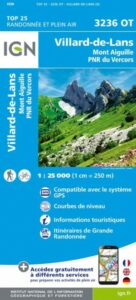 carte IGN 3236 OT Villard de Lans pour randonner dans le Vercors