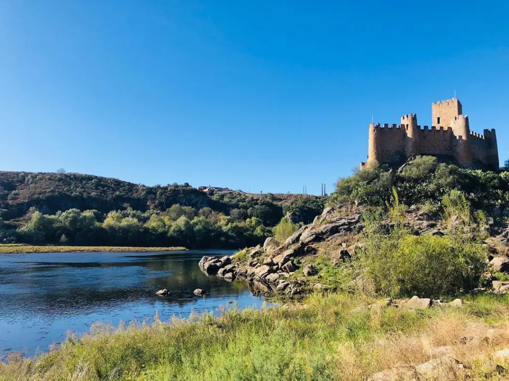 Château d'Almourol dans la région des templiers au Portugal