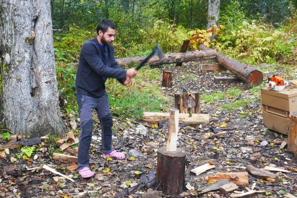 Il était autorisé de faire des feux de camp côté USA (mais pas du côté Canada)