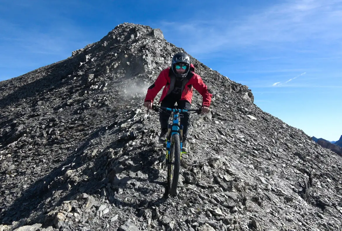 Reprise VTT pour Alexis Righetti à la pointe de la Saume dans le Queyras