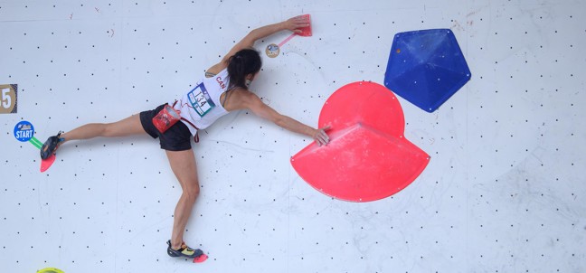 ALANNAH YIP grimpeuse du Team SCARPA la marque italienne de chausson d'escalade